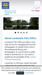 Mobile Screenshot of lewishamfilmoffice.co.uk