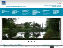 Tablet Screenshot of lewishamfilmoffice.co.uk